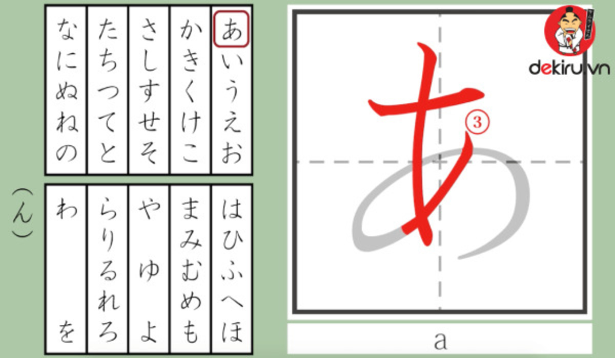 Hiragana nền tảng vững chắc cho hành trình học tiếng nhật 4